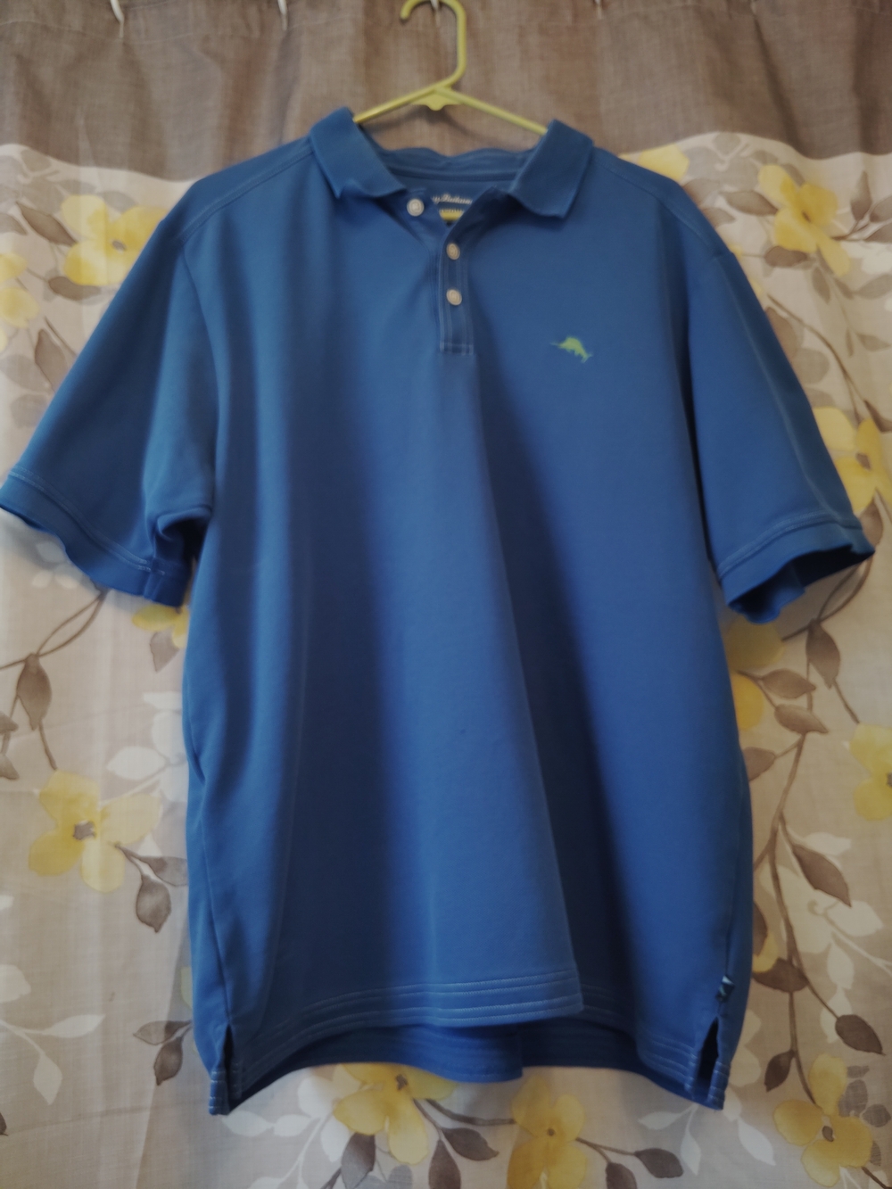 Tommy Bahama Royal Blue Polo with Embroidered Marlin